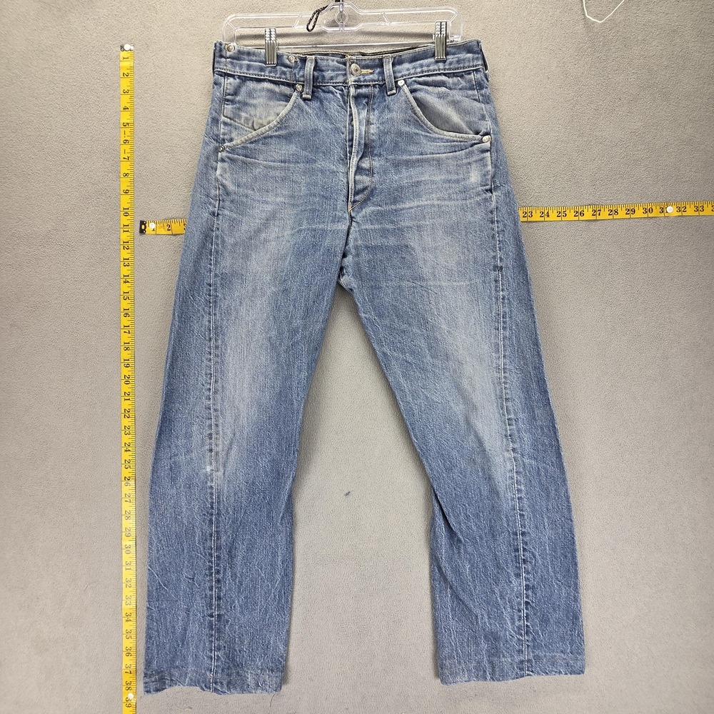 VTG Levis Engineered‎ Jeans Mens Blue Twisted Button Fly Light Wash Fits 29x26
